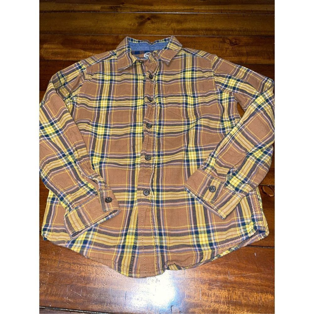 Wonder Nation Kids Plaid Button Up
